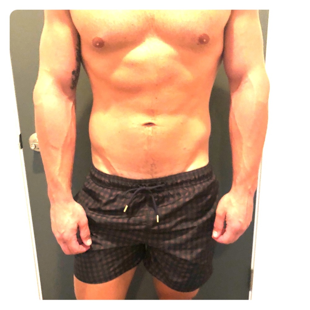 H&M striped swimtrunks
